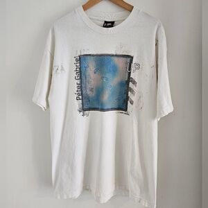 Vintage Peter Gabriel Shirt UP Tour Band Graphic Concert Rock 2002